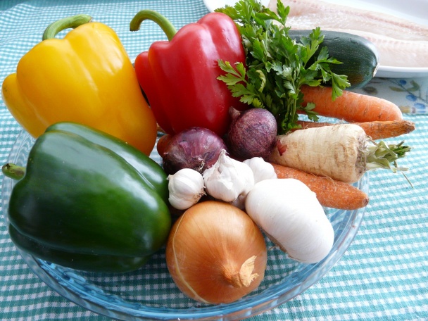 Pečená zelenina a parená ryba (fotorecept) - obrázok 1