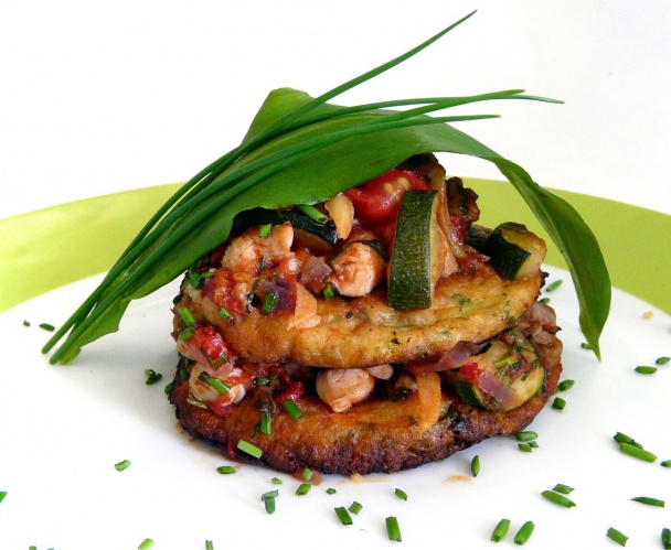 Palacinky s medvedím cesnakom a kuracím soté (fotorecept) - obrázok 8