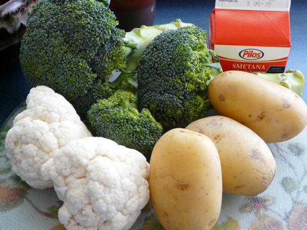 Brokolicovo-karfiolová krémová polievka (fotorecept) - obrázok 1