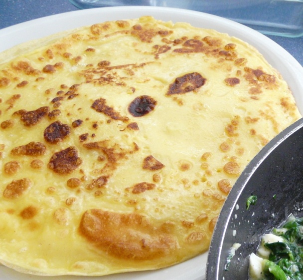 Palacinky zapečené so špenátom (fotorecept) - obrázok 1