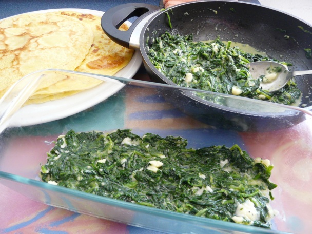 Palacinky zapečené so špenátom (fotorecept) - obrázok 4