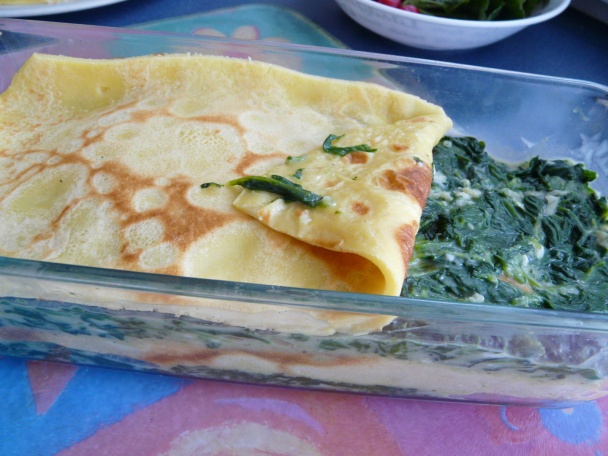 Palacinky zapečené so špenátom (fotorecept) - obrázok 6
