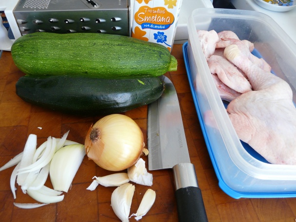Kura v cuketovej omáčke (fotorecept) - obrázok 1