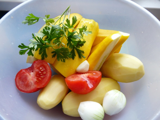 Kura s cuketovými zemiakmi (fotorecept) - obrázok 1