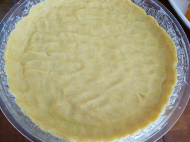 Broskyňový koláč z krehkého cesta (fotorecept) - obrázok 3