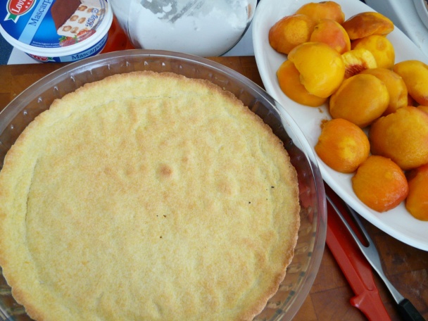 Broskyňový koláč z krehkého cesta (fotorecept) - obrázok 6