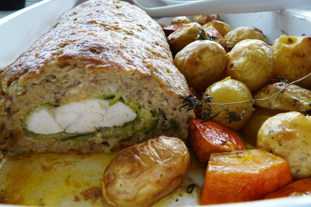 Mäsovo cuketová roláda a zemiaky s Hokkaido (fotorecept) - obrázok 13