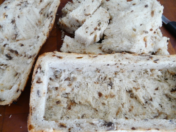 Terina z cibuľového chleba s hríbami (fotorecept) - obrázok 2