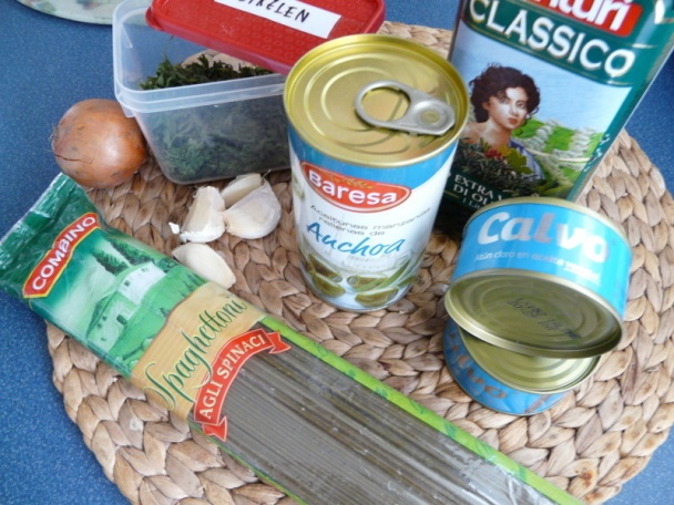 Špenátové špagety s tuniakom (fotorecept) - obrázok 1