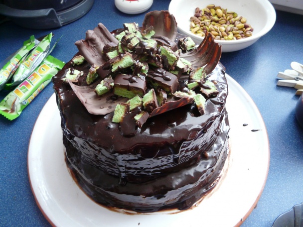 Torta čokoládovo pistáciová (fotorecept) - obrázok 15