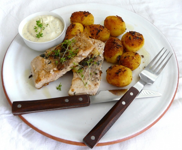 Losos s horčicovo-kôprovým dipom (fotorecept) - obrázok 7