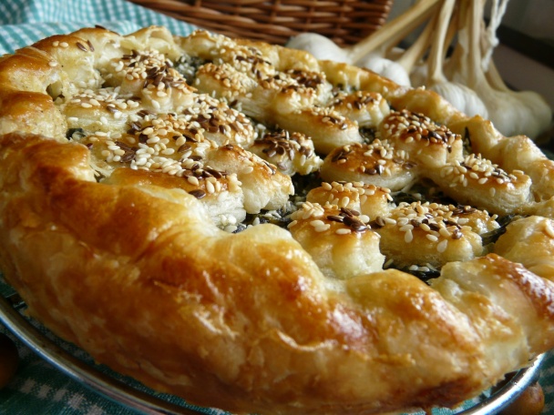 Koláč s medvedím cesnakom (fotorecept) - obrázok 8