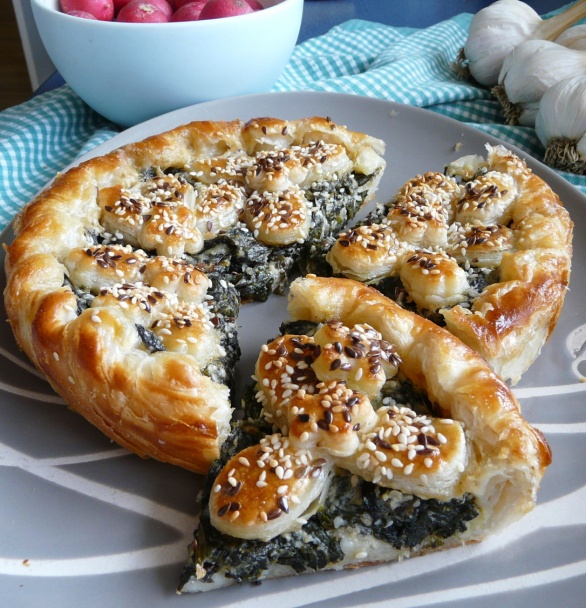 Koláč s medvedím cesnakom (fotorecept) - obrázok 9