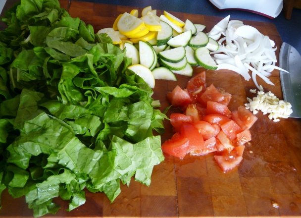 Mangold s cuketou ako príloha k pečenému mäsu (fotorecept) - obrázok 2