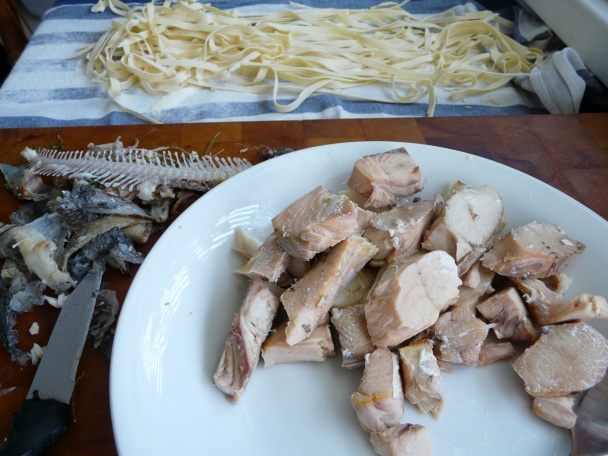 Losos so smotanovými cestovinami a špenátovou omáčkou (fotorecept) - obrázok 4
