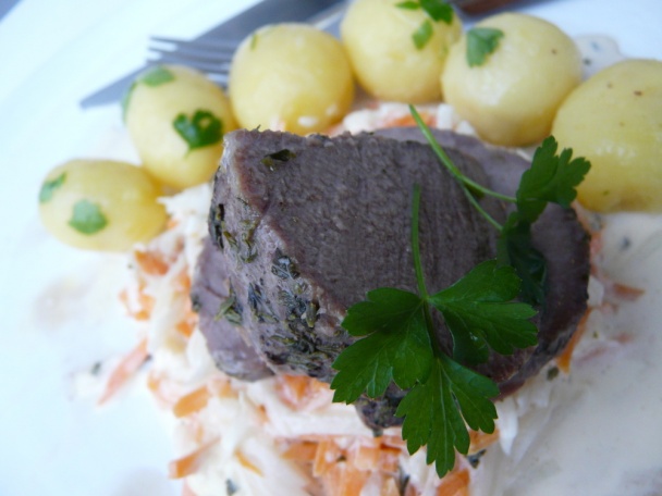 Hovädzia sviečkovica s bylinkami na pare (fotorecept) - obrázok 11