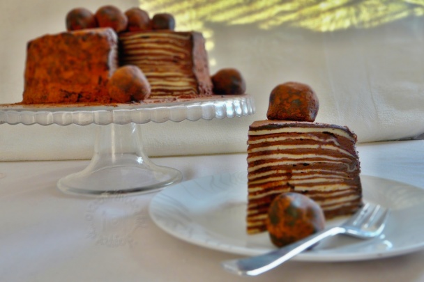 Chocolate Amaretto crépe cake (fotorecept) - obrázok 17