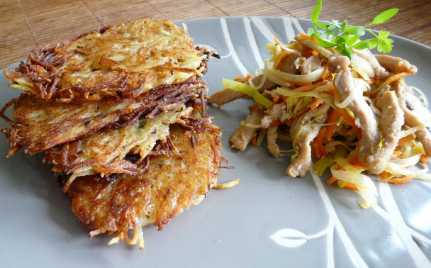 Bravčové so zeleninou a zemiakové rösti (fotorecept) - obrázok 9