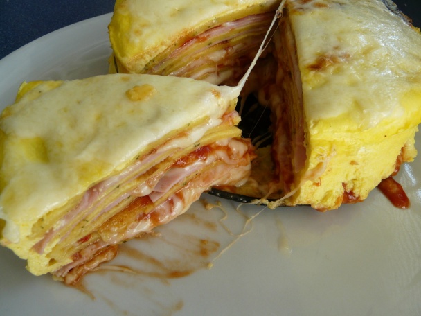 Palacinkový slaný koláč (fotorecept) - obrázok 9