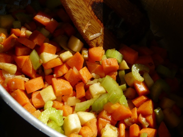 Zeleninová polievka s domácimi vrtuľami (fotorecept) - obrázok 1