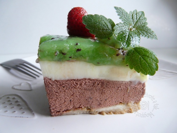 Nepečený čoko zákusok s kivi (fotorecept) - obrázok 4