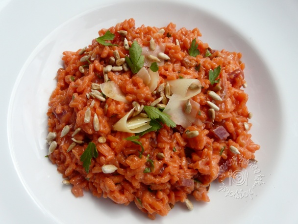 Risotto s červenou repou a kuracími lízatkami (fotorecept) - obrázok 4
