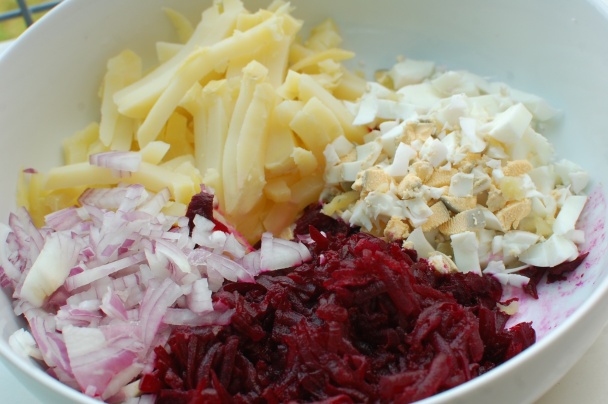 Šalát z červenej repy a zemiakov (fotorecept) - obrázok 1