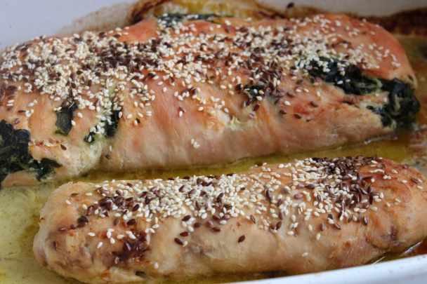 Kuracie rolády so zemiakovo-mrkvovým pyré a paradajkovo-baklažánovou salsou (fotorecept) - obrázok 6