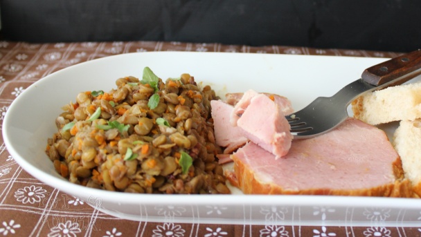 Sviatočná šošovica k údenému mäsu (fotorecept) - obrázok 5