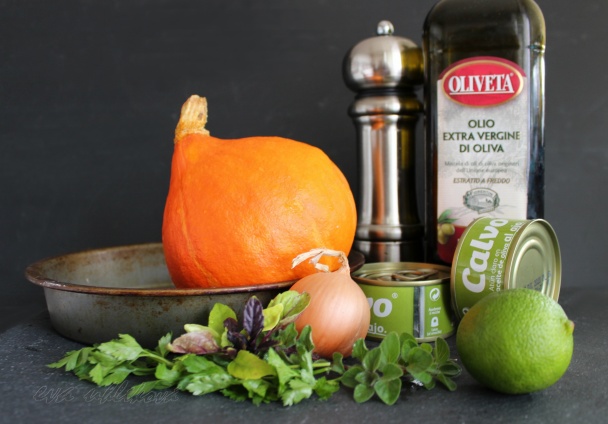 Pečená tekvica s tuniakovým šalátom (fotorecept) - obrázok 1