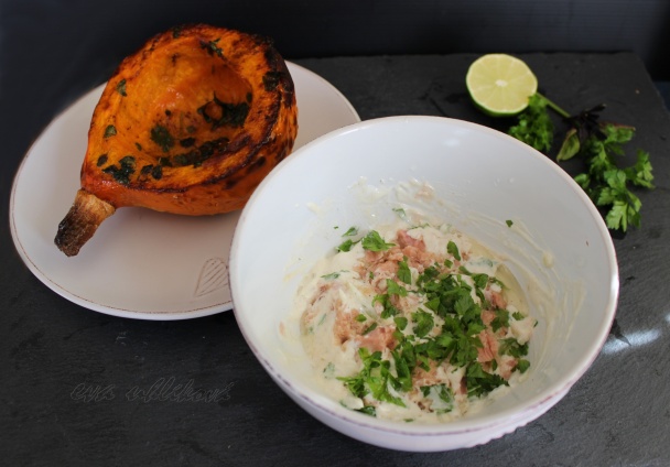 Pečená tekvica s tuniakovým šalátom (fotorecept) - obrázok 4