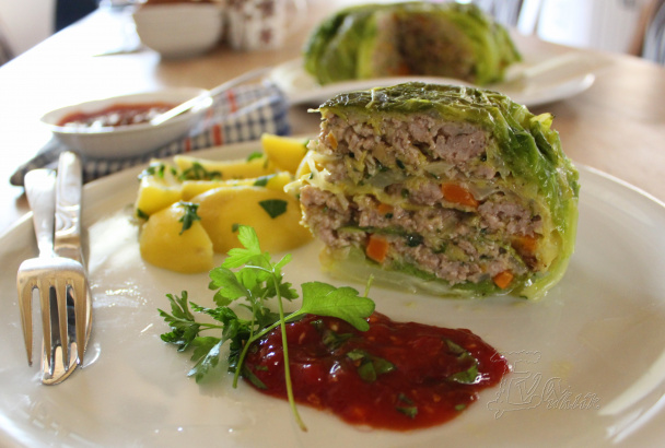 Plnená kelová hlava (fotorecept) - obrázok 9