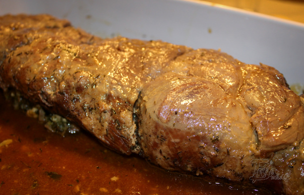 Jahňacie stehno plnené špenátom a šampiňónmi (fotorecept) - obrázok 5