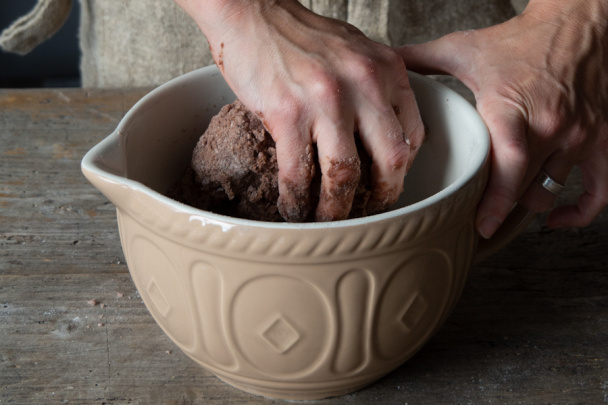 Kakaové drobné pečivo s karamelom (fotorecept) - obrázok 1