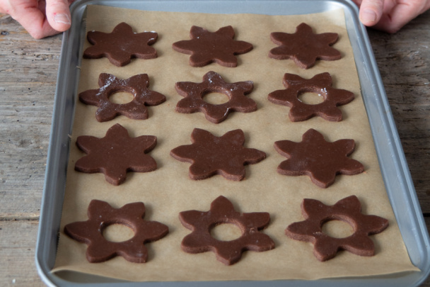 Kakaové drobné pečivo s karamelom (fotorecept) - obrázok 5