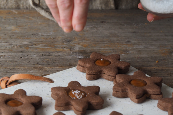 Kakaové drobné pečivo s karamelom (fotorecept) - obrázok 7