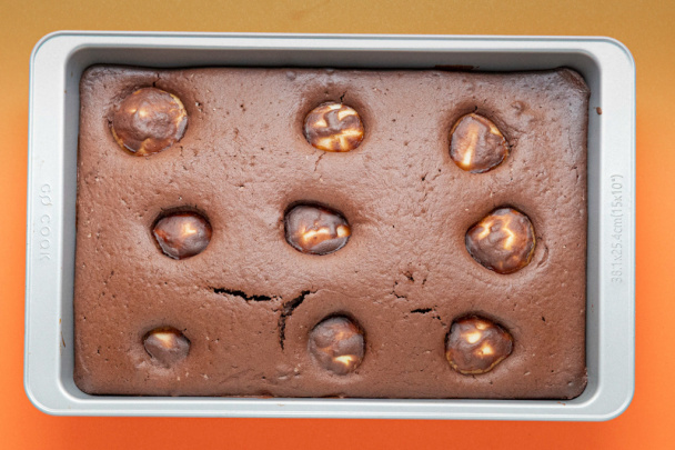 Obrátený hruškový koláč (fotorecept) - obrázok 6