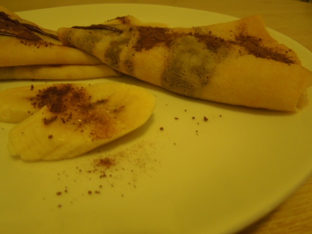Palacinky s banánom a Nutellou - obrázok 3