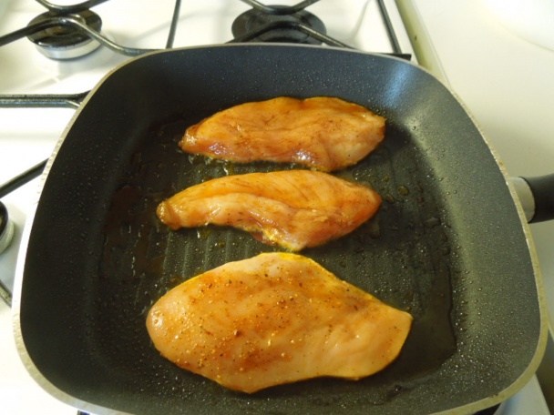 Kurací steak s rukolovým šalátom (fotopostup) - obrázok 2