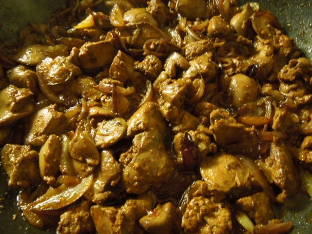 Restovaná kuracia pečeň a jej vyprážaná verzia (fotorecept) - obrázok 2
