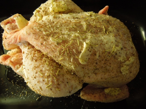 Pečené kura na bylinkovom masle s cesnakom (fotorecept) - obrázok 1