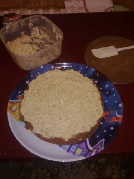 Novoročná torta s orieškovou plnkou - obrázok 1