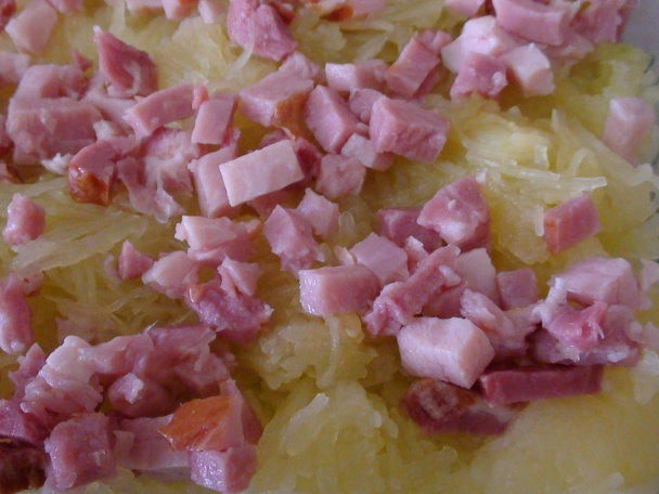 Zapekané bezlepkové špagety zo špagetovej tekvice - obrázok 5