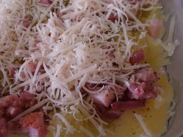 Zapekané bezlepkové špagety zo špagetovej tekvice - obrázok 6