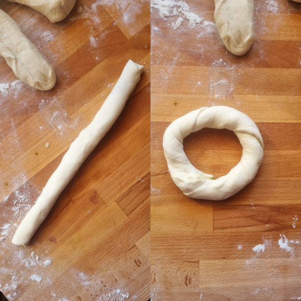 Cesnakové venčeky s bazalkovým pestom a parmezánom (fotorecept) - obrázok 4