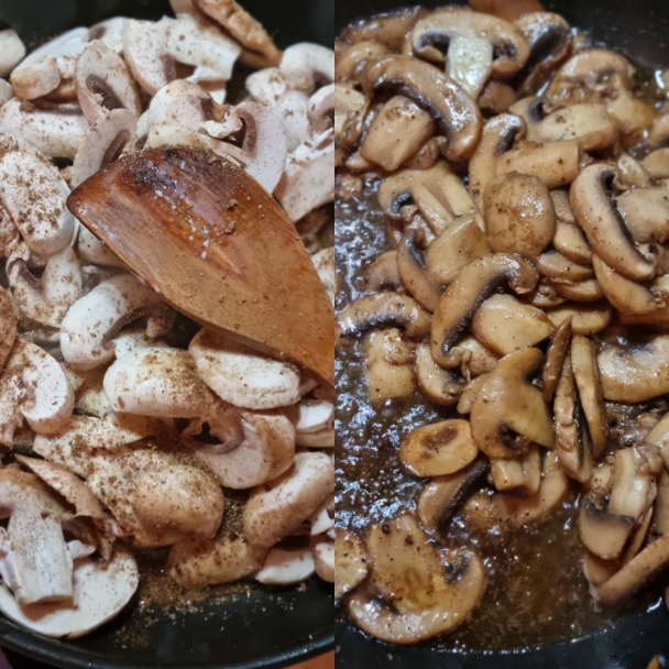 Špagety so syrovo-šampiňónovou omáčkou a s mäsovými guľkami (fotorecept) - obrázok 2