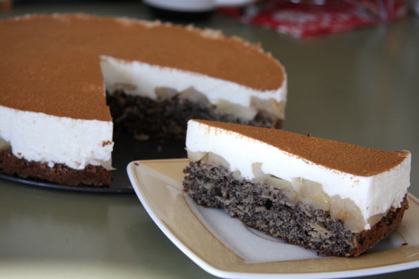 Makovo-jabĺčková torta so škoricou - obrázok 8