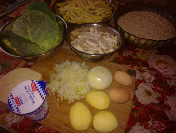 Kelové fašírky s fazuľou - obrázok 1