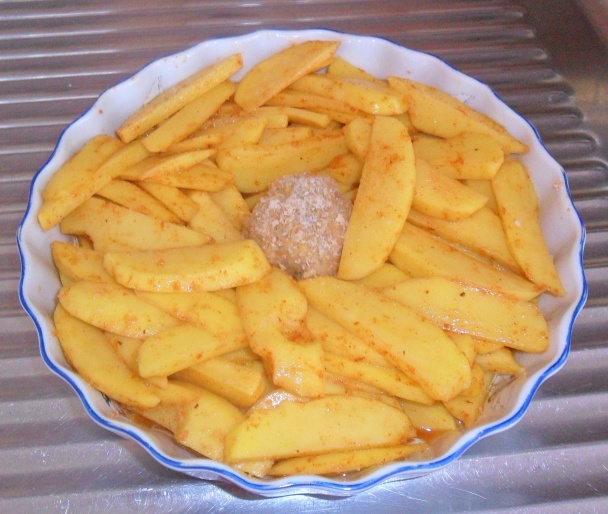 Pečené zemiaky z mletým mäsom - obrázok 3