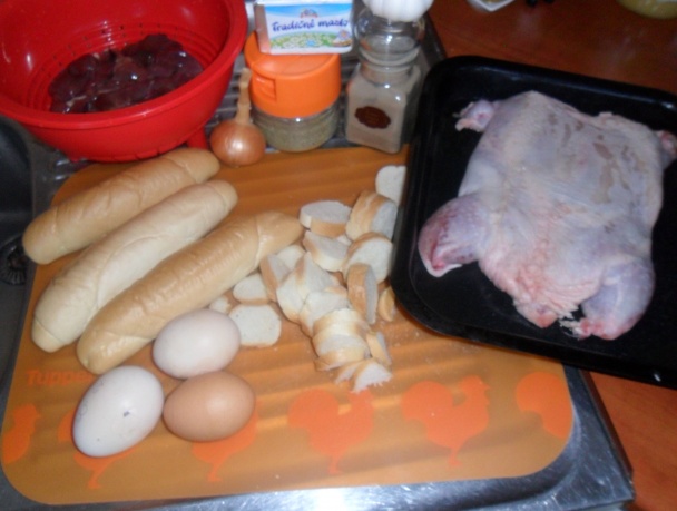 Plnené vykostené kura (fotorecept) - obrázok 1